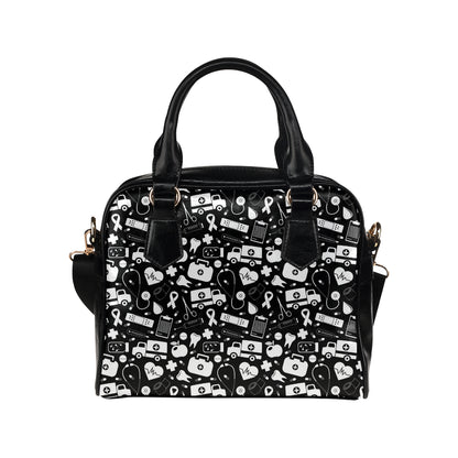 Medical Pattern Print Design 01 Shoulder Handbag