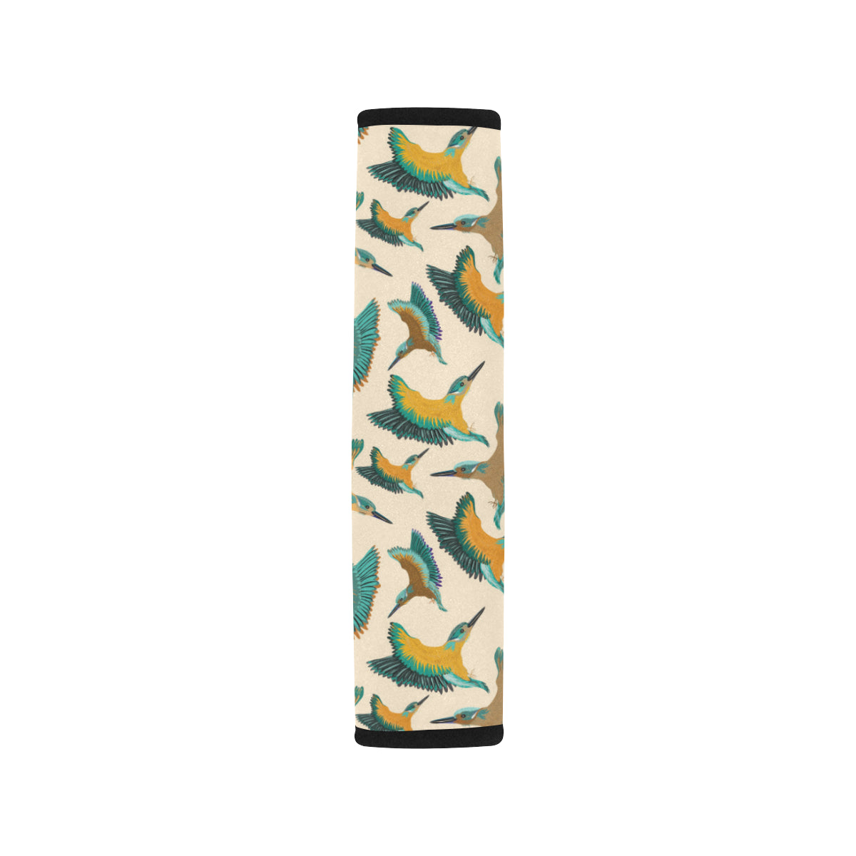 Kingfisher Pattern Print Design 02 Car Seat Belt Cover