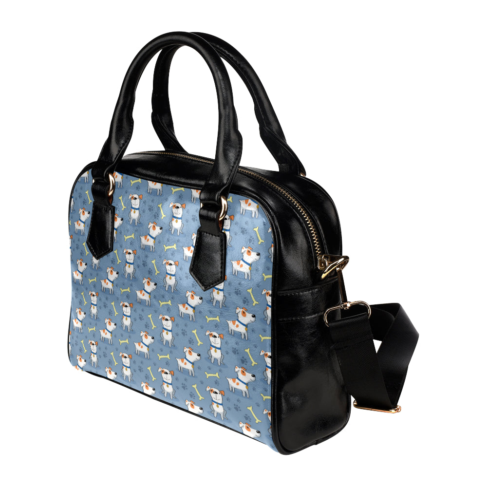 Bull Terriers Pattern Print Design 04 Shoulder Handbag