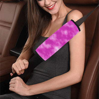 Tie Dye Pink Design Print Car Seat Belt Cover