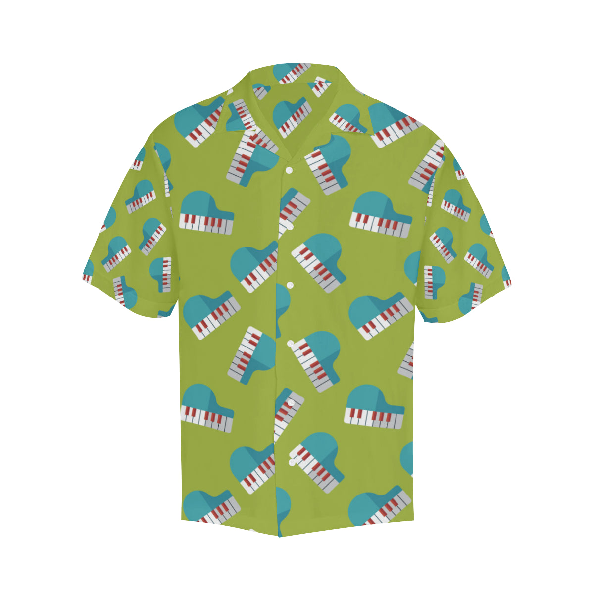 Piano Pattern Print Design 03 Men's Hawaiian Shirt