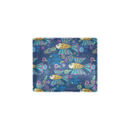 Flying Fish Pattern Print Design 01 Men's ID Card Wallet