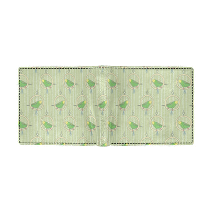 Budgerigar Pattern Print Design 02 Men's ID Card Wallet