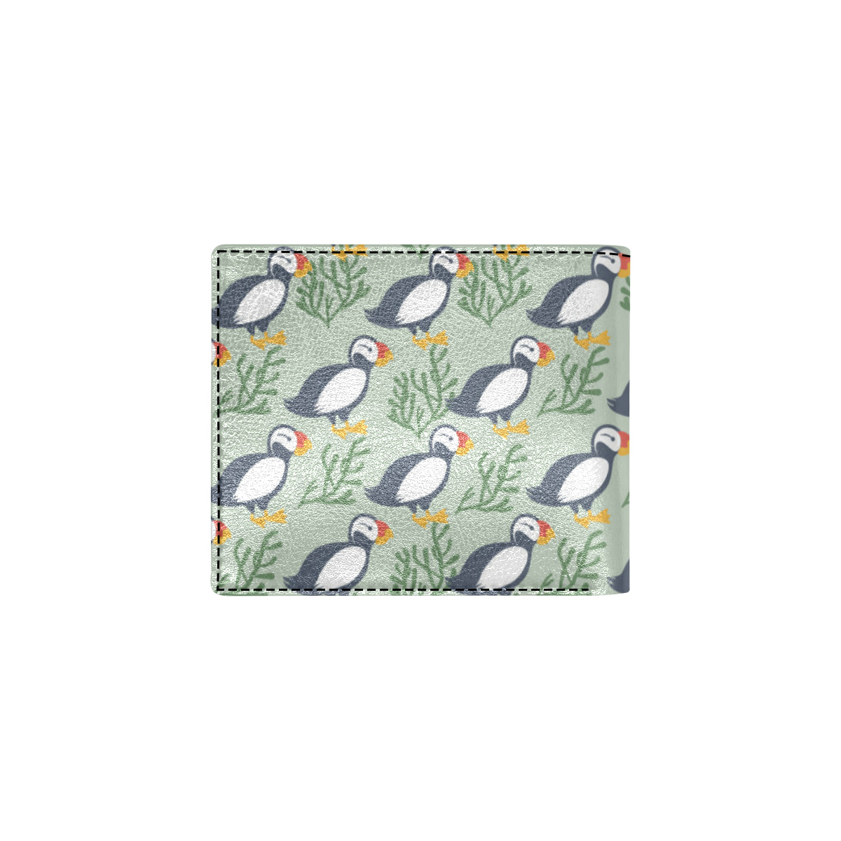 Puffin Pattern Print Design A04 Men's ID Card Wallet