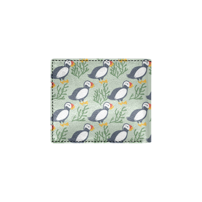 Puffin Pattern Print Design A04 Men's ID Card Wallet