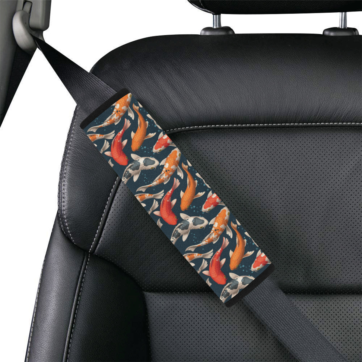 Koi Carp Cute Design Themed Print Car Seat Belt Cover