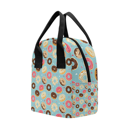 Donut Pattern Print Design DN04 Insulated Lunch Bag