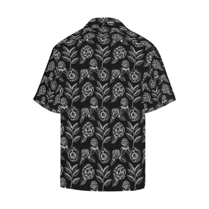 Camellia Pattern Print Design 02 Men's Hawaiian Shirt