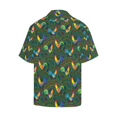 Rooster Pattern Print Design A01 Men's Hawaiian Shirt