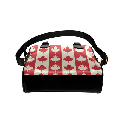 Maple Leaf Pattern Print Design 02 Shoulder Handbag