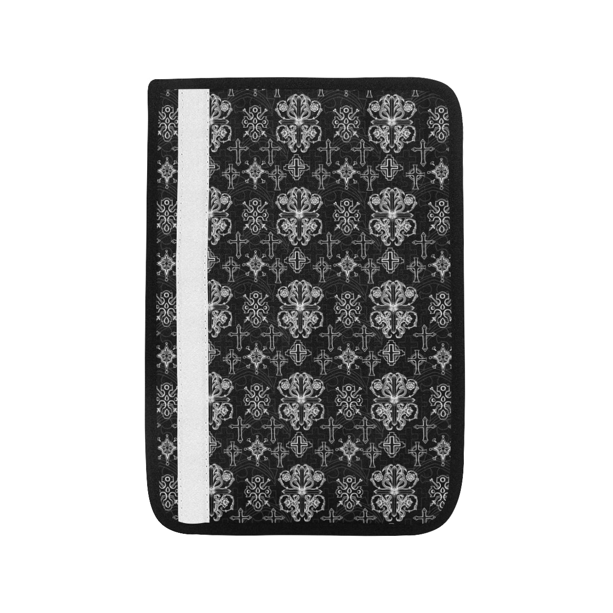 Cross Pattern Print Design 04 Car Seat Belt Cover