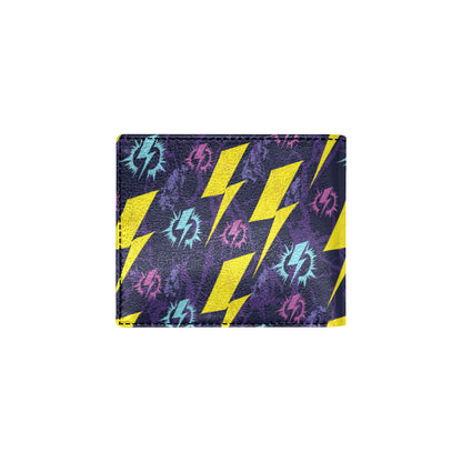 Lightning Thunder Pattern Print Design 01 Men's ID Card Wallet