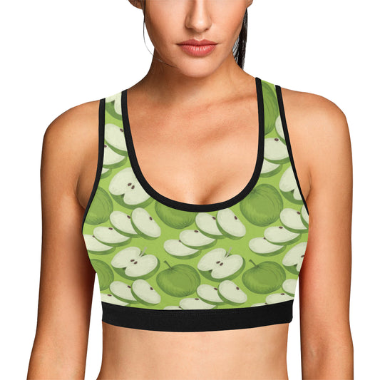 Apple Pattern Print Design AP010 Sports Bra