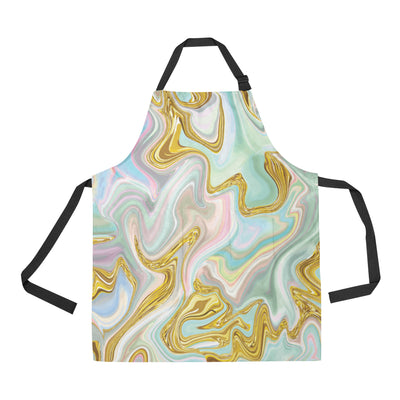 Gold Sweet Marble Apron with Pocket