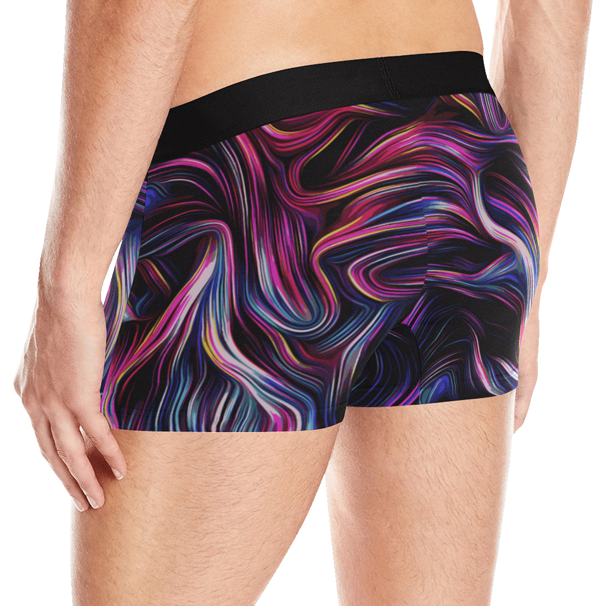 Liquid Pattern Print Design 01 Men's Boxer Briefs