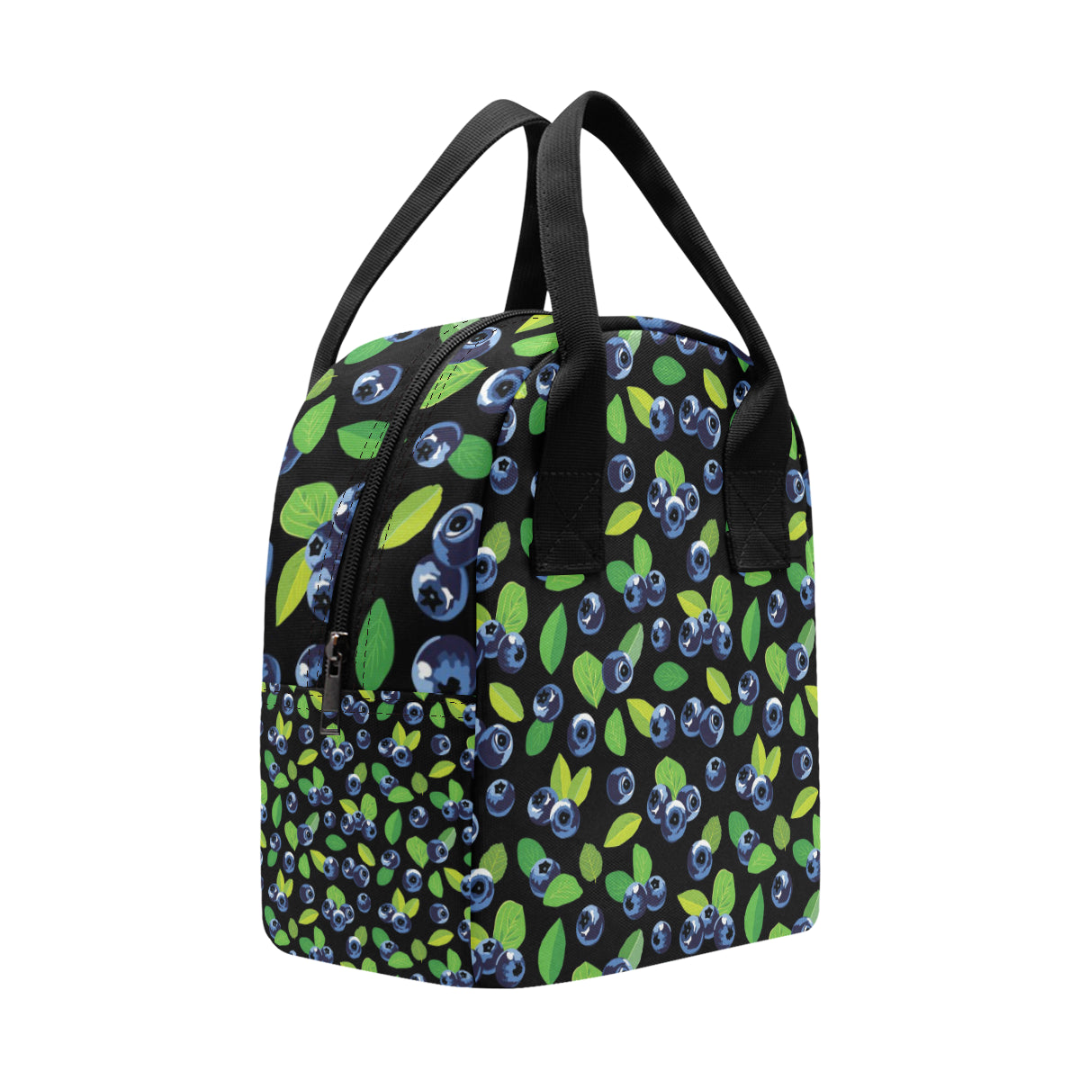 Blueberry Pattern Print Design BB03 Insulated Lunch Bag