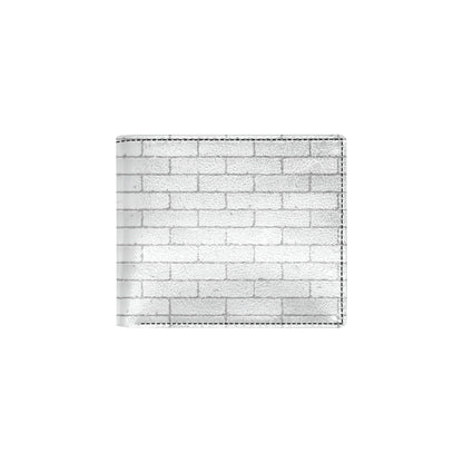Brick White Pattern Print Design 03 Men's ID Card Wallet