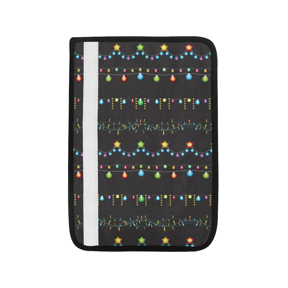 Christmas Light Pattern Print Design 01 Car Seat Belt Cover