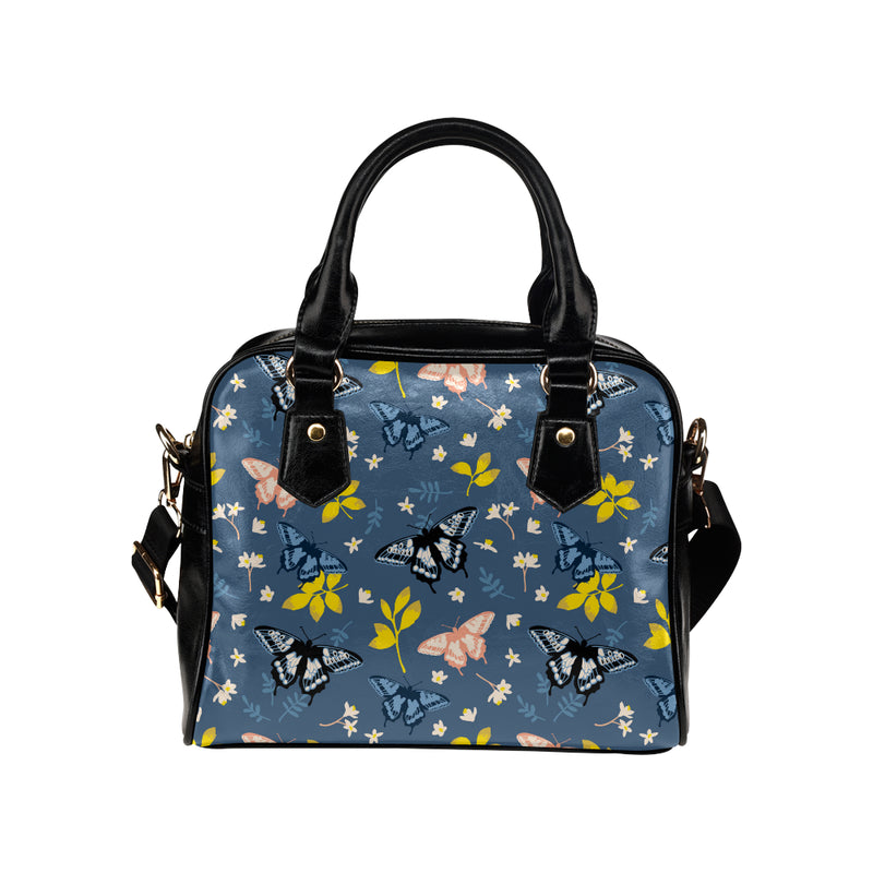 Monarch Butterfly Pattern Print Design 02 Shoulder Handbag