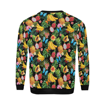 Tropical Fruits Pattern Print Design TF04 Men Long Sleeve Sweatshirt