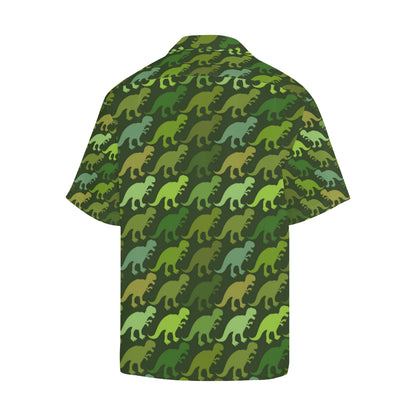T Rex Pattern Print Design A03 Men's Hawaiian Shirt