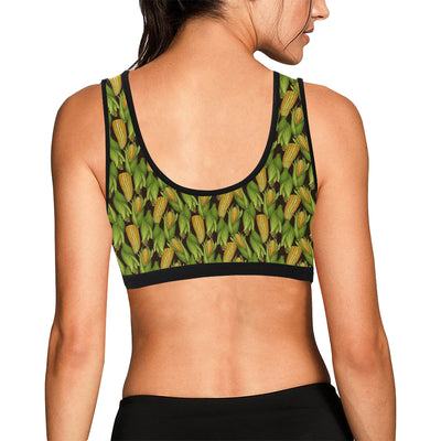 Agricultural Corn cob Print Sports Bra