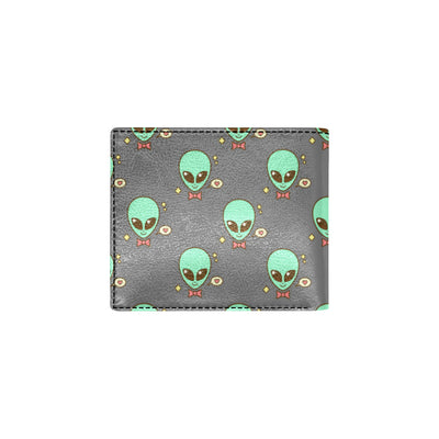 Alien Pattern Print Design 02 Men's ID Card Wallet