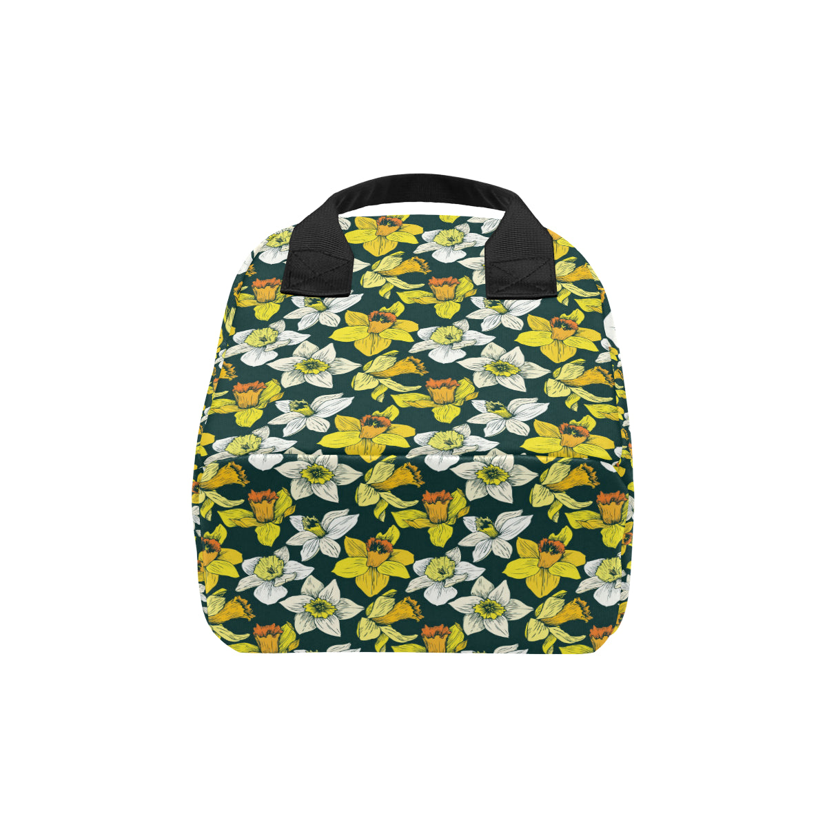 Daffodils Pattern Print Design DF02 Insulated Lunch Bag