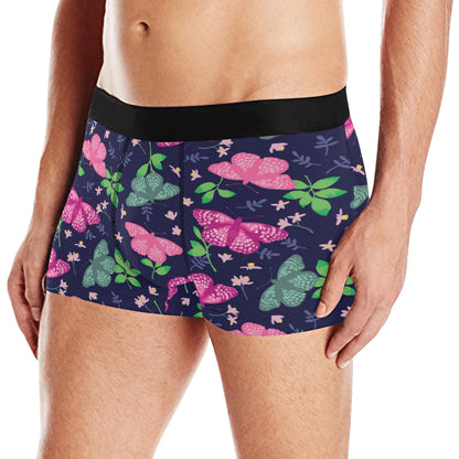 Monarch Butterfly Pattern Print Design 03 Men's Boxer Briefs