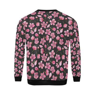 Apple blossom Pattern Print Design AB03 Men Long Sleeve Sweatshirt