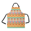 Aztec Pattern Print Design 03 Apron with Pocket