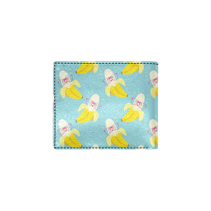 Banana Pattern Print Design BA07 Men's ID Card Wallet