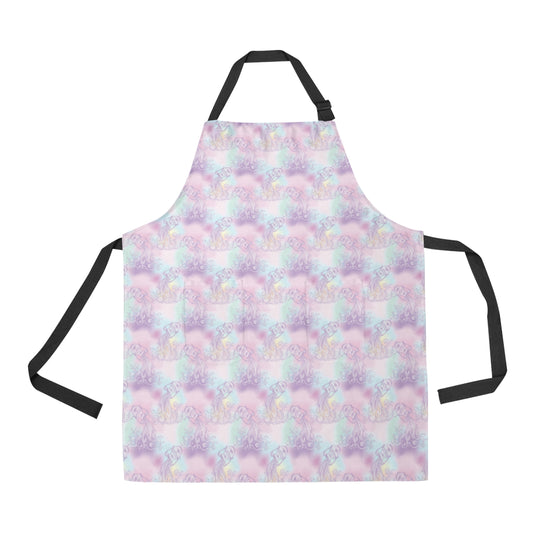 Aquarius Zodiac Pattern Print Design 01 Apron with Pocket