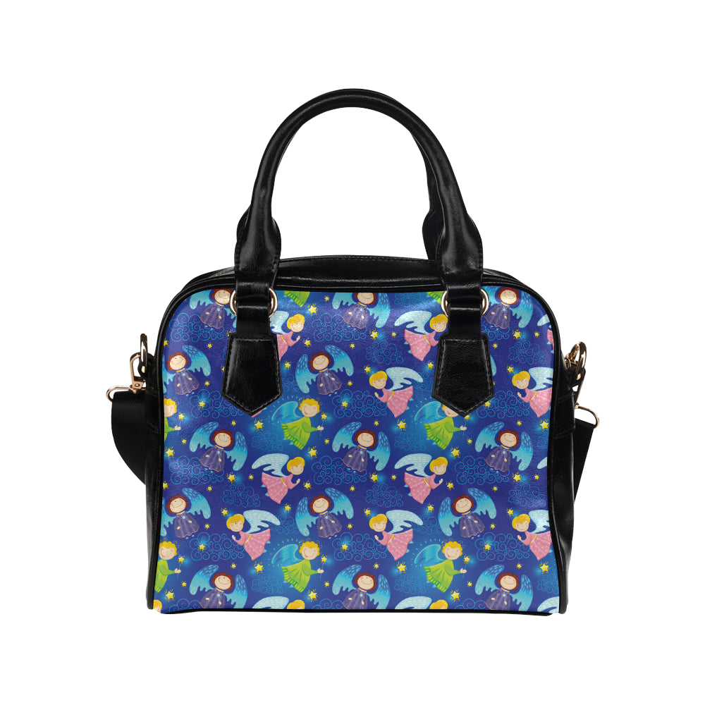 Angel Little Pattern Print Design 02 Shoulder Handbag