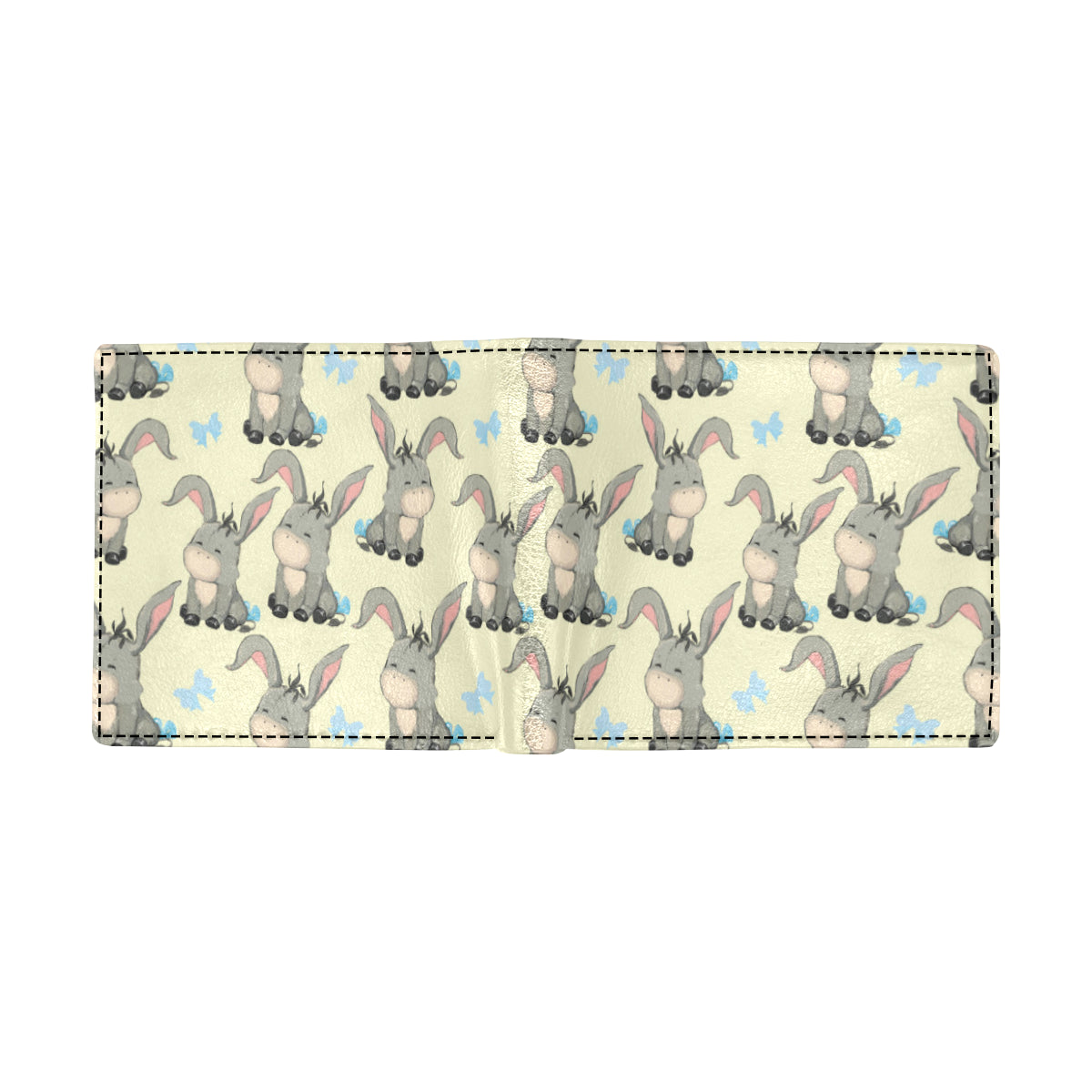 Donkey Baby Pattern Print Design 02 Men's ID Card Wallet