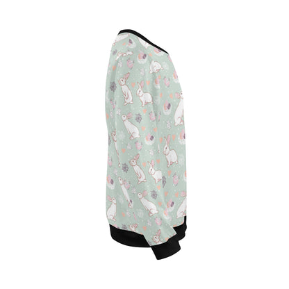 Rabbit Pattern Print Design RB011 Men Long Sleeve Sweatshirt