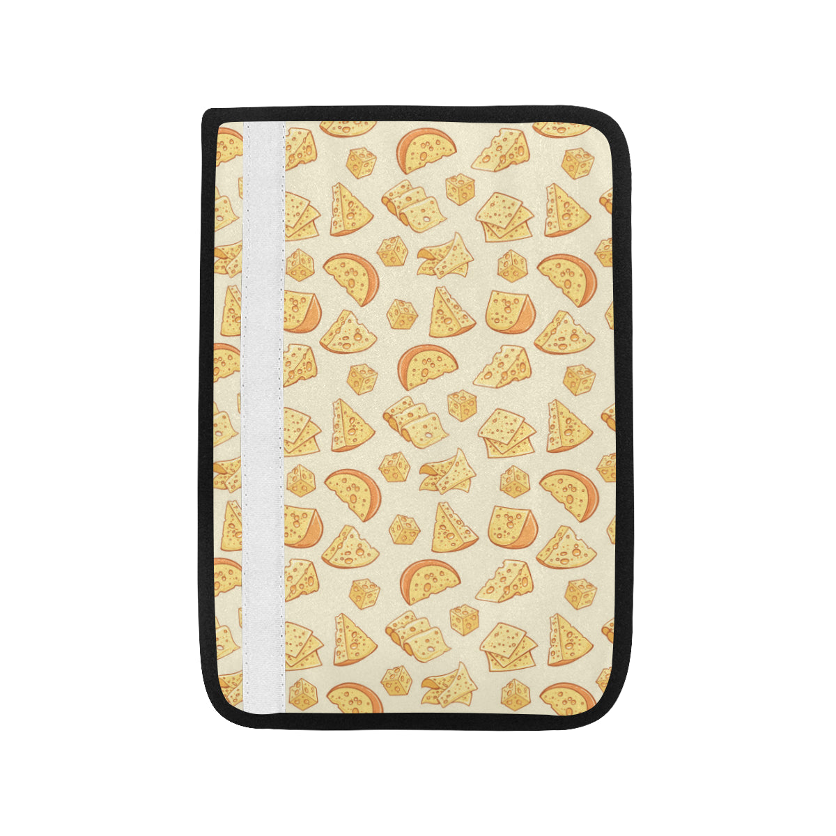 Cheese Pattern Print Design 01 Car Seat Belt Cover