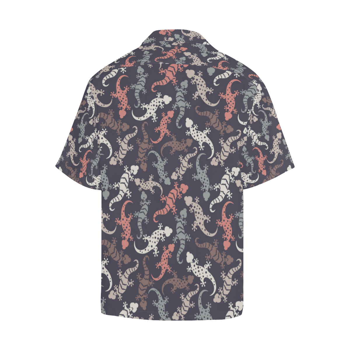 Gecko Pattern Print Design 02 Men's Hawaiian Shirt