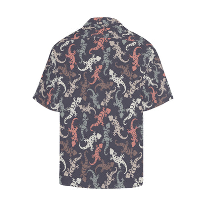 Gecko Pattern Print Design 02 Men's Hawaiian Shirt