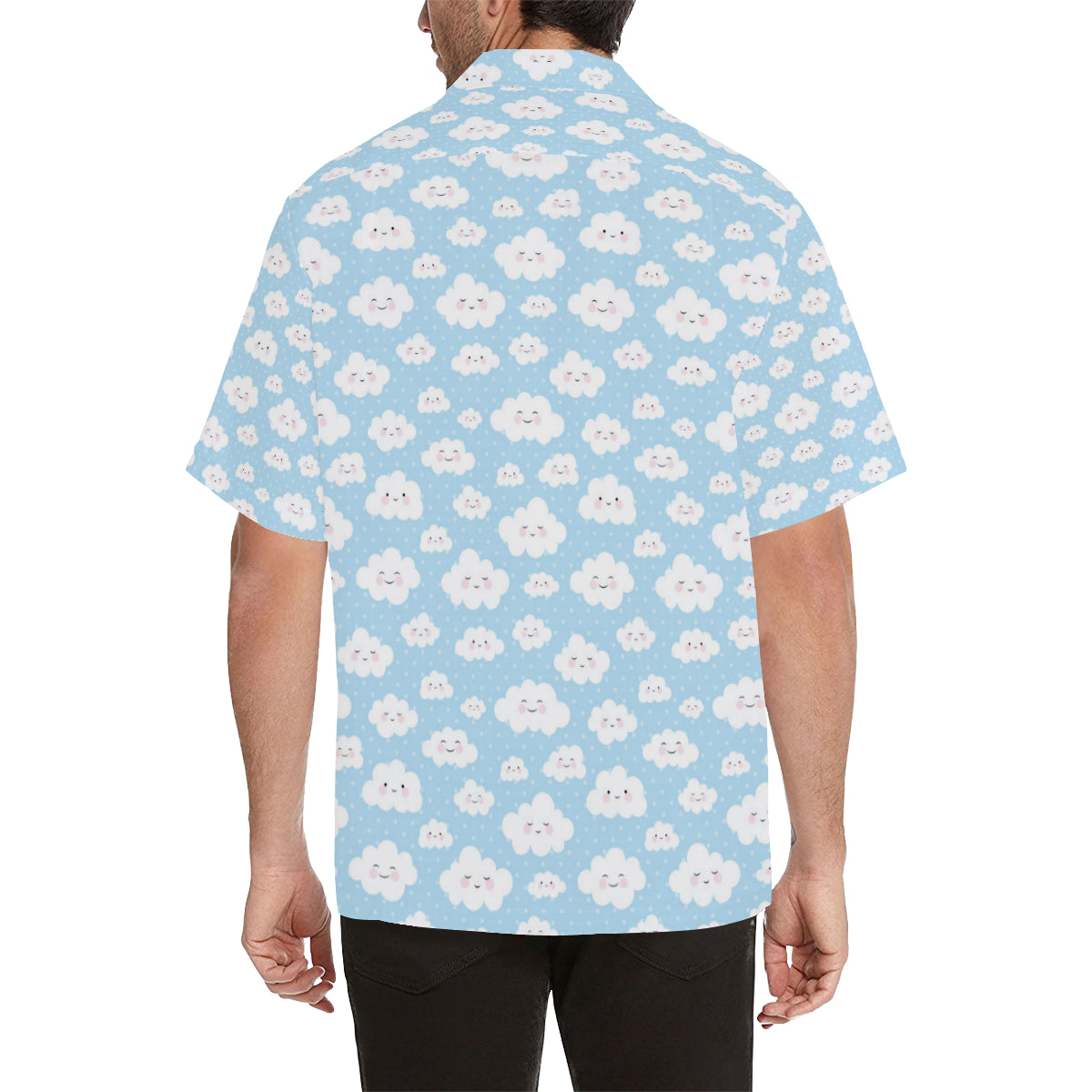 Cloud  Pattern Print Design 02 Men's Hawaiian Shirt
