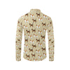 Beagle Pattern Print Design 01 Men's Long Sleeve Shirt