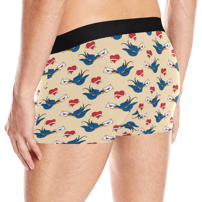Swallow Bird Pattern Print Design 05 Men's Boxer Briefs