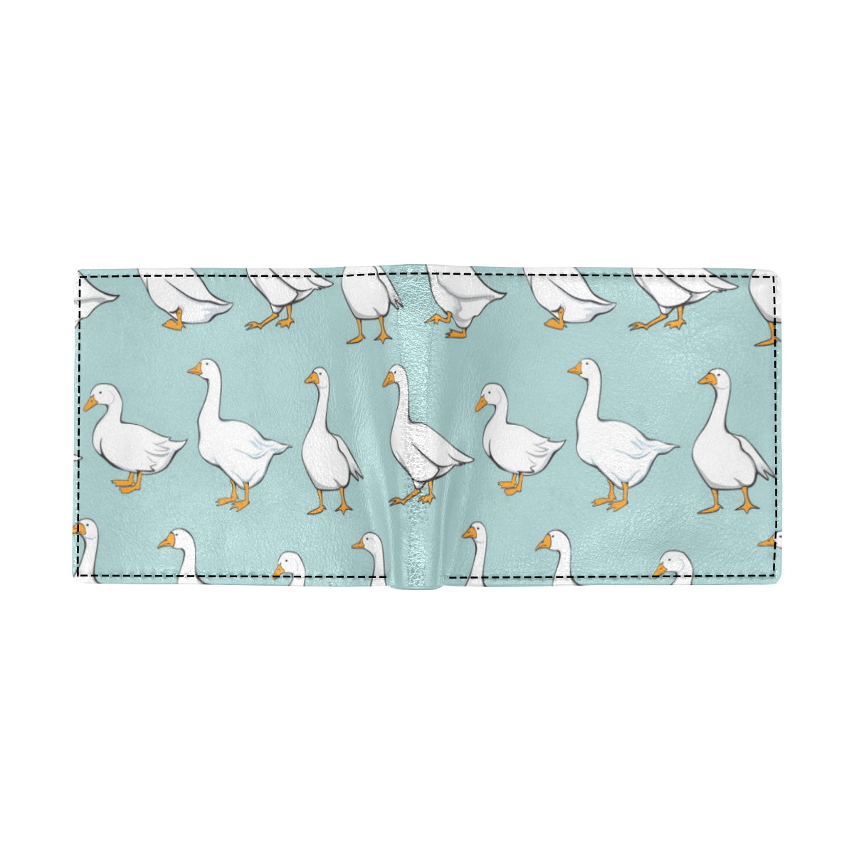 Goose Pattern Print Design 02 Men's ID Card Wallet
