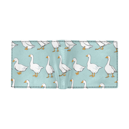 Goose Pattern Print Design 02 Men's ID Card Wallet