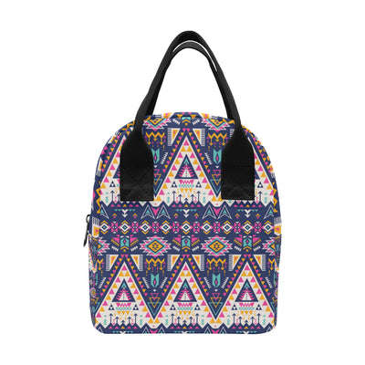 Pink Tribal Aztec native american Insulated Lunch Bag