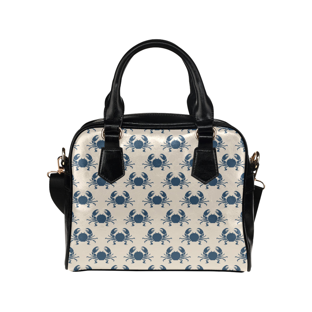 Crab Pattern Print Design 02 Shoulder Handbag