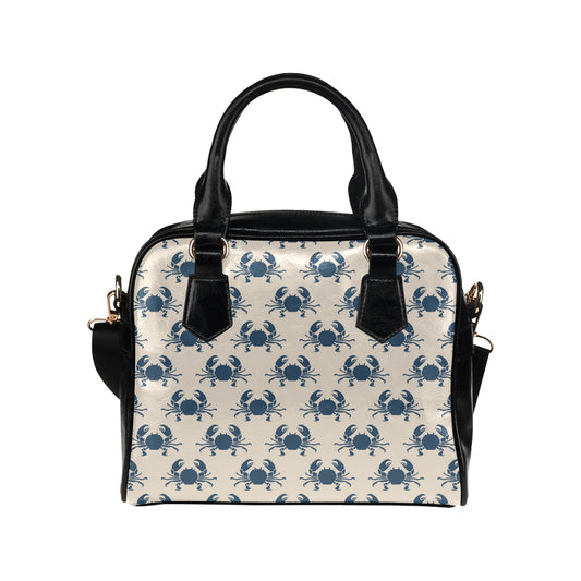 Crab Pattern Print Design 02 Shoulder Handbag