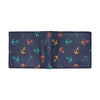 Anchor Pattern Print Design 05 Men's ID Card Wallet