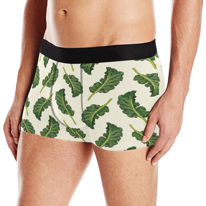 Kale Pattern Print Design 03 Men's Boxer Briefs