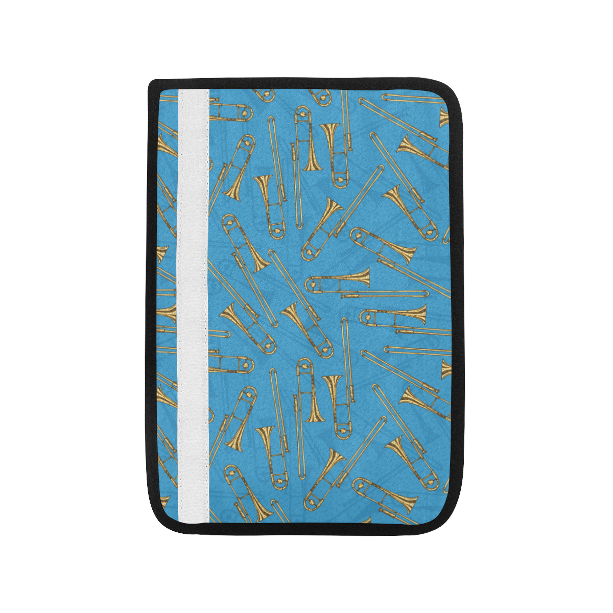 Trombone Pattern Print Design 01 Car Seat Belt Cover